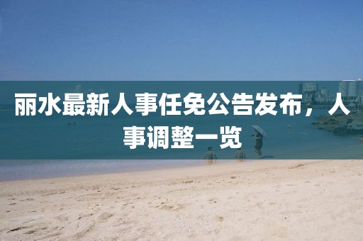 丽水最新人事任免公告发布，人事调整一览