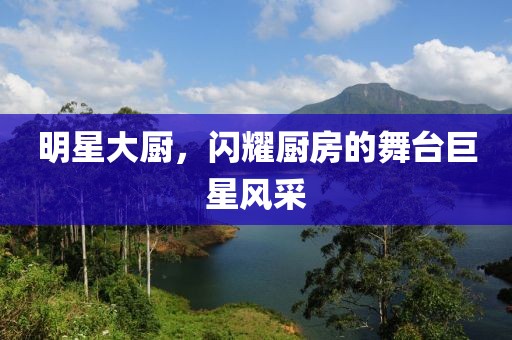 明星大厨，闪耀厨房的舞台巨星风采