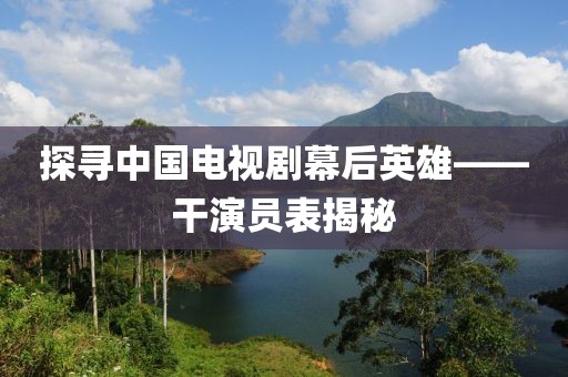 探寻中国电视剧幕后英雄——干演员表揭秘