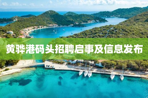 黄骅港码头招聘启事及信息发布
