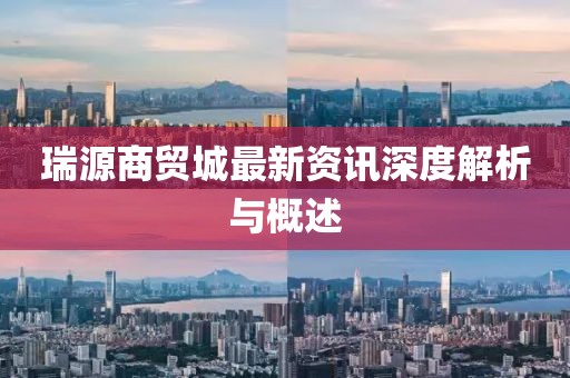 瑞源商贸城最新资讯深度解析与概述