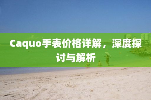 Caquo手表价格详解，深度探讨与解析