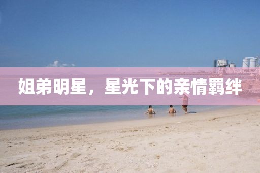姐弟明星，星光下的亲情羁绊