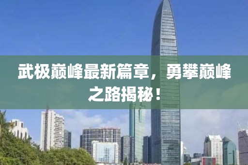 武极巅峰最新篇章，勇攀巅峰之路揭秘！