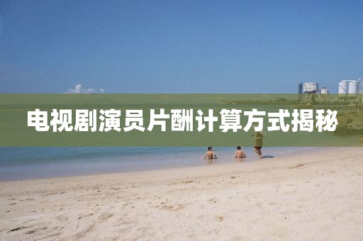 电视剧演员片酬计算方式揭秘