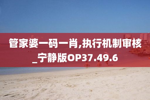管家婆一码一肖,执行机制审核_宁静版OP37.49.6
