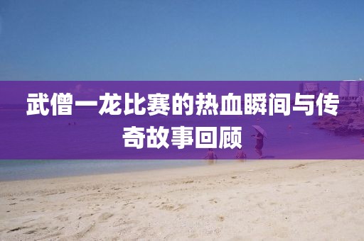武僧一龙比赛的热血瞬间与传奇故事回顾