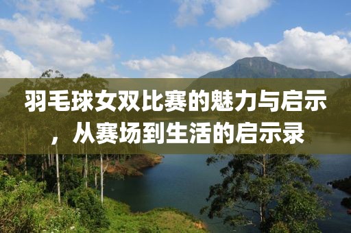 羽毛球女双比赛的魅力与启示，从赛场到生活的启示录