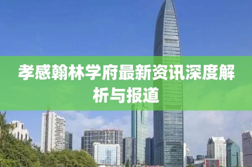 孝感翰林学府最新资讯深度解析与报道