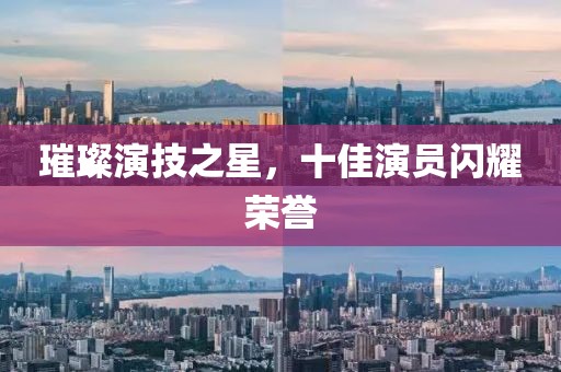 璀璨演技之星，十佳演员闪耀荣誉