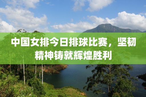 中国女排今日排球比赛，坚韧精神铸就辉煌胜利