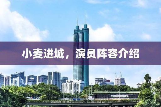 小麦进城，演员阵容介绍