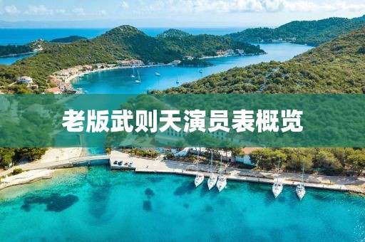 老版武则天演员表概览