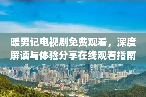 暖男记电视剧免费观看，深度解读与体验分享在线观看指南