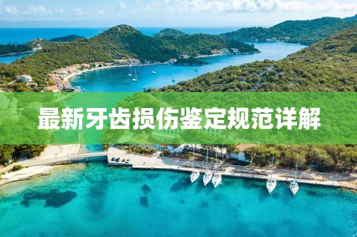最新牙齿损伤鉴定规范详解