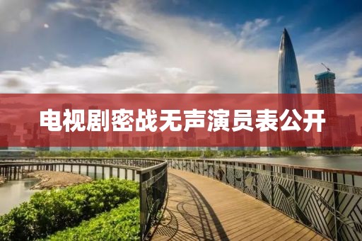 电视剧密战无声演员表公开