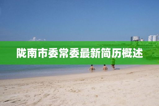 陇南市委常委最新简历概述