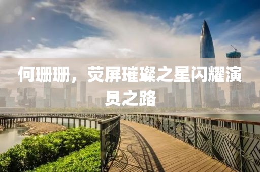 何珊珊，荧屏璀璨之星闪耀演员之路