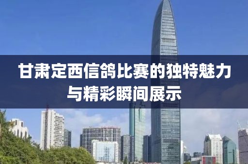甘肃定西信鸽比赛的独特魅力与精彩瞬间展示