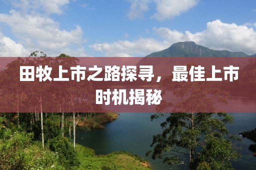 田牧上市之路探寻，最佳上市时机揭秘
