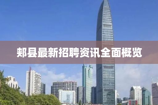 郏县最新招聘资讯全面概览