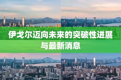 伊戈尔迈向未来的突破性进展与最新消息