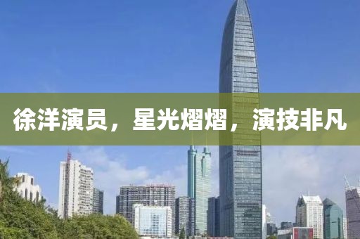 徐洋演员，星光熠熠，演技非凡