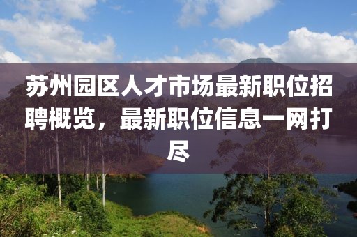 苏州园区人才市场最新职位招聘概览，最新职位信息一网打尽