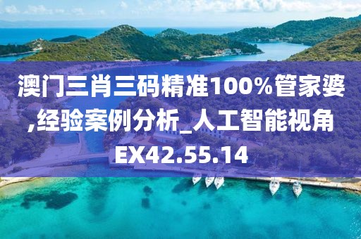 澳门三肖三码精准100%管家婆,经验案例分析_人工智能视角EX42.55.14
