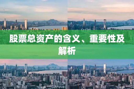 股票总资产的含义、重要性及解析
