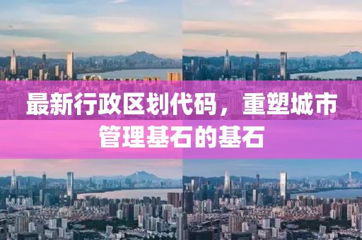 最新行政区划代码，重塑城市管理基石的基石