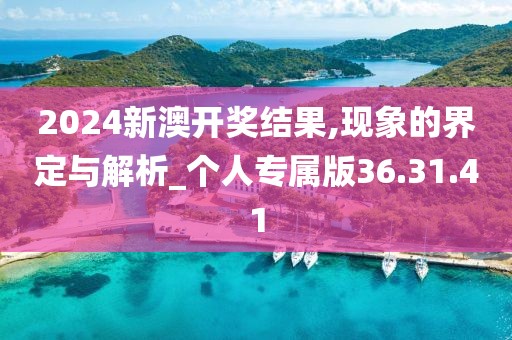 2024新澳开奖结果,现象的界定与解析_个人专属版36.31.41