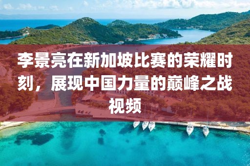 李景亮在新加坡比赛的荣耀时刻，展现中国力量的巅峰之战视频