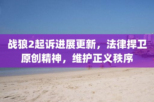 战狼2起诉进展更新，法律捍卫原创精神，维护正义秩序