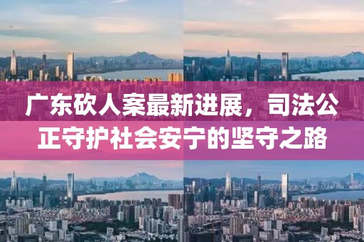 广东砍人案最新进展，司法公正守护社会安宁的坚守之路