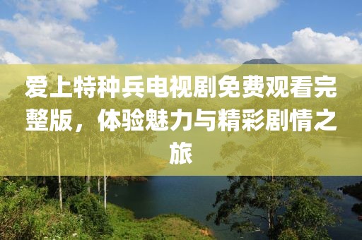 爱上特种兵电视剧免费观看完整版，体验魅力与精彩剧情之旅