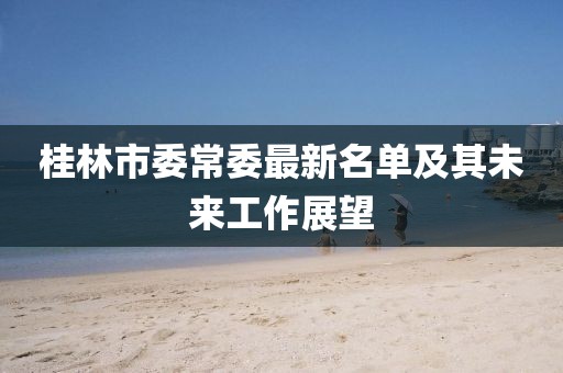 桂林市委常委最新名单及其未来工作展望