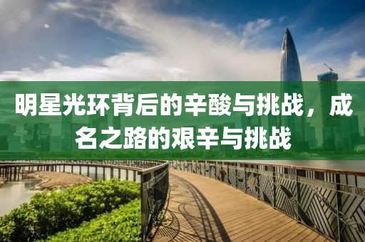 明星光环背后的辛酸与挑战，成名之路的艰辛与挑战