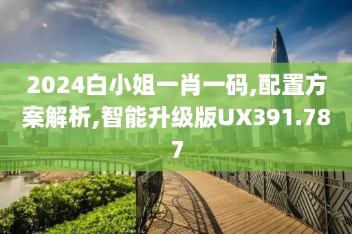 2024白小姐一肖一码,配置方案解析,智能升级版UX391.787