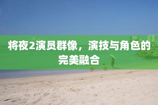 将夜2演员群像，演技与角色的完美融合