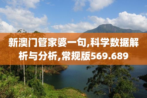 新澳门管家婆一句,科学数据解析与分析,常规版569.689