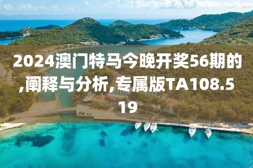 2024澳门特马今晚开奖56期的,阐释与分析,专属版TA108.519