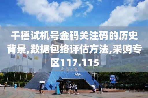 千禧试机号金码关注码的历史背景,数据包络评估方法,采购专区117.115