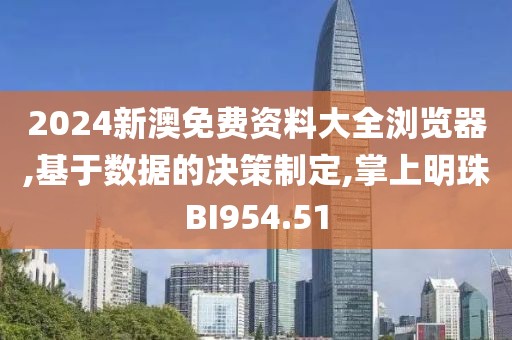 2024新澳免费资料大全浏览器,基于数据的决策制定,掌上明珠BI954.51