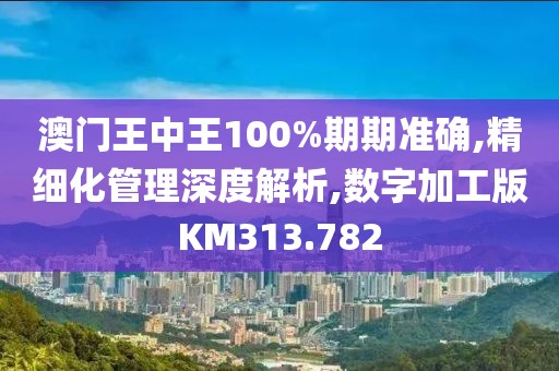 澳门王中王100%期期准确,精细化管理深度解析,数字加工版KM313.782