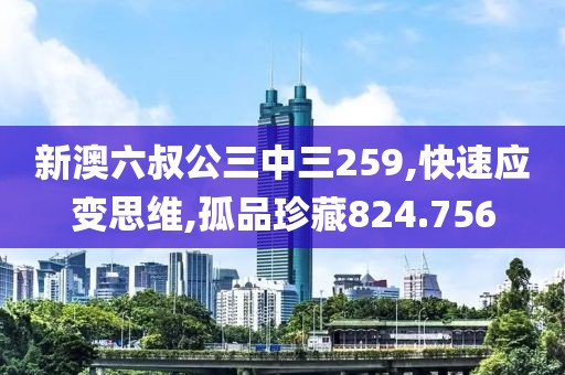 新澳六叔公三中三259,快速应变思维,孤品珍藏824.756