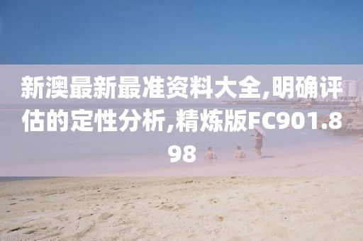 新澳最新最准资料大全,明确评估的定性分析,精炼版FC901.898