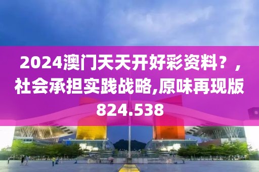 2024澳门天天开好彩资料？,社会承担实践战略,原味再现版824.538