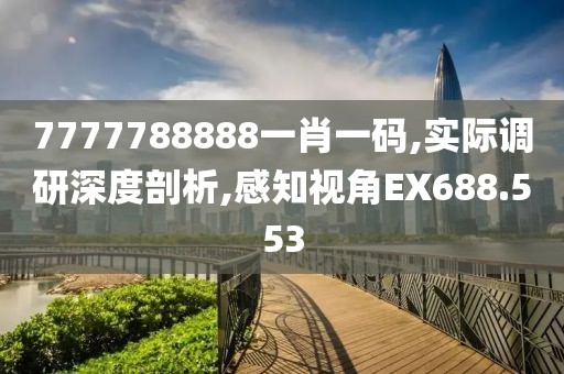 7777788888一肖一码,实际调研深度剖析,感知视角EX688.553