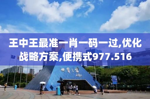 王中王最准一肖一码一过,优化战略方案,便携式977.516